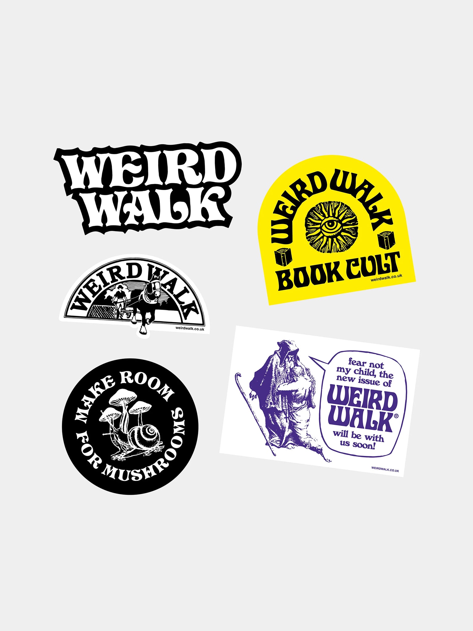 Werid Walk: Book Cult Sticker Pack