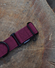 Burgundy Waterproof Martingale Dog Collar