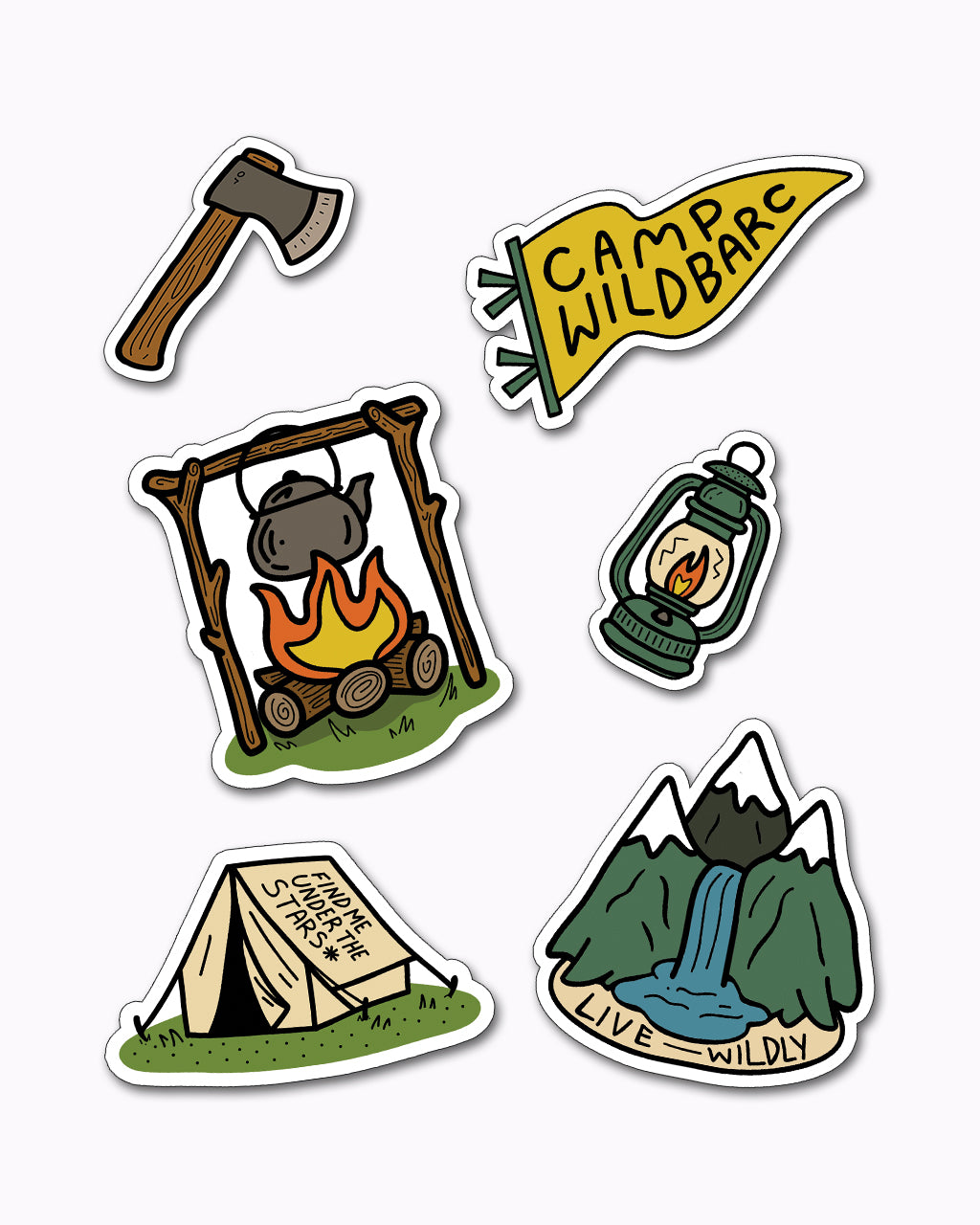 Wildbarc Bushcrafter Sticker Pack