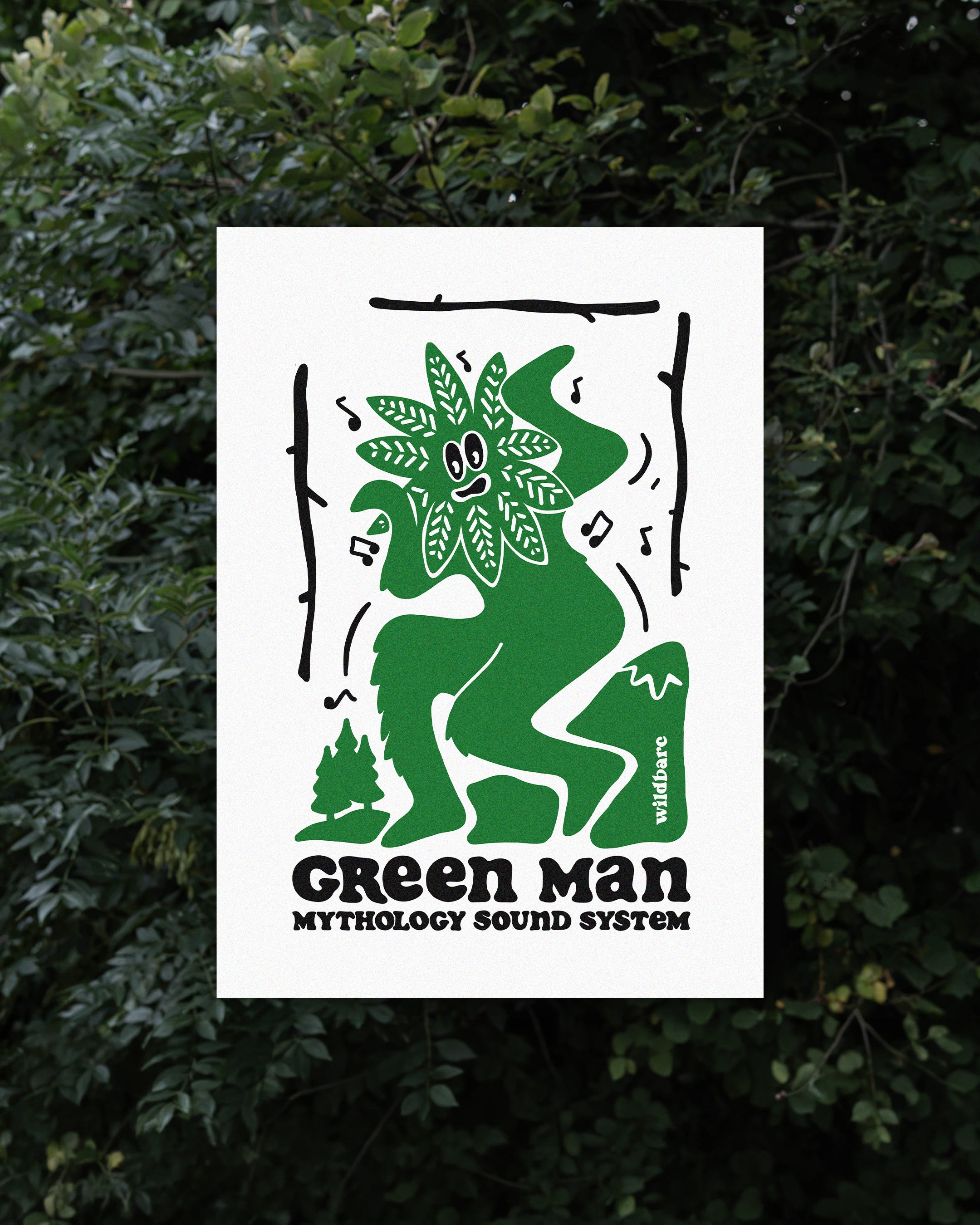 Green Man A3 Signed Art Print