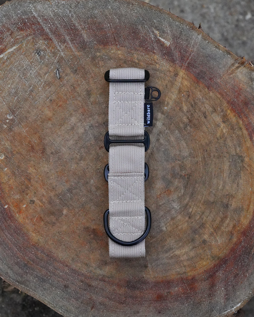 Khaki Waterproof Martingale Dog Collar