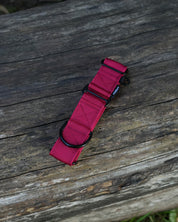 Crimson Red Waterproof Martingale Dog Collar