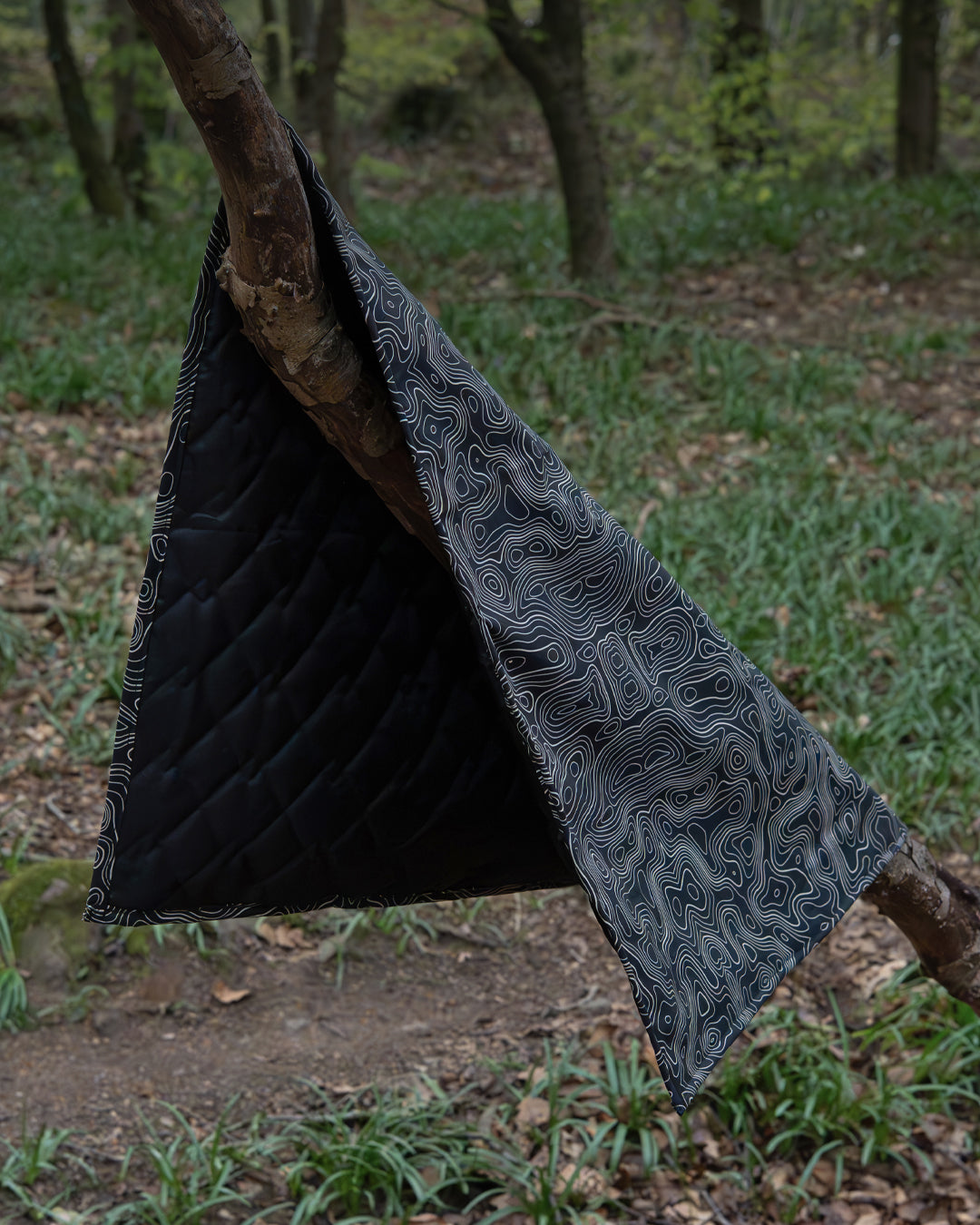 Topo Black Travel Dog Mat