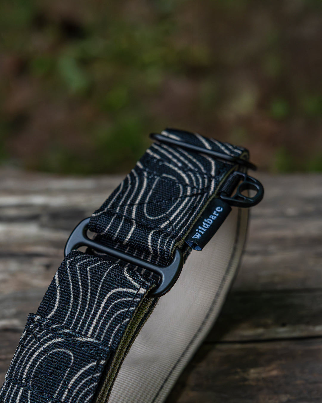Topo Black Waterproof Martingale Dog Collar