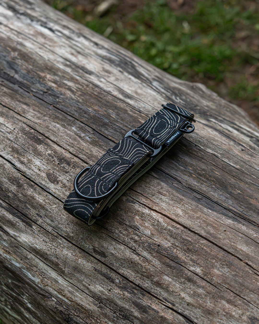 Topo Black Waterproof Martingale Dog Collar
